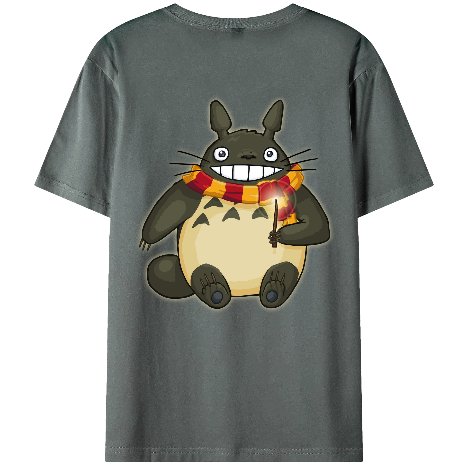 （画像用） となりのトトロ 草壁メイ 草壁サツキ My Neighbor Totoro Satsuki Kusakabe Mei Kusakabe 綿100％半袖Tシャツ（背面プリント）